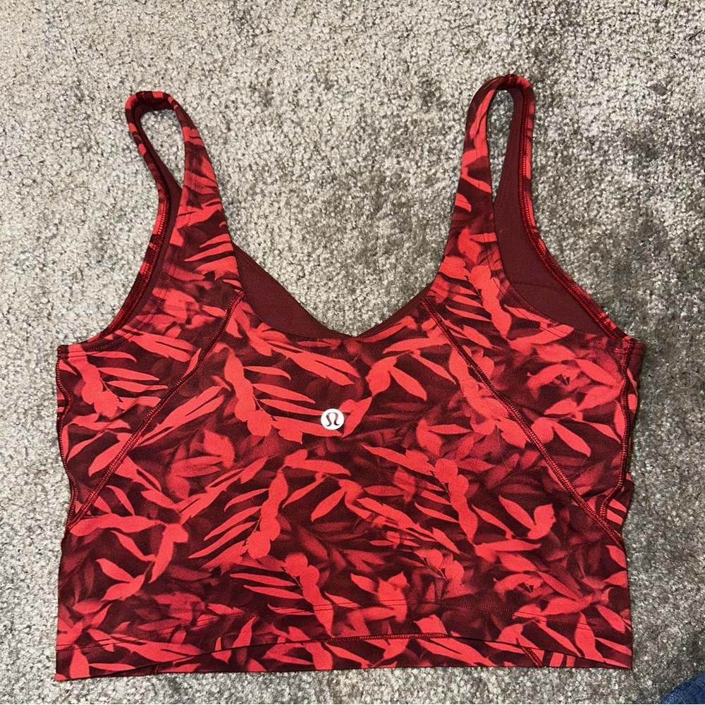 [Like New] LuLuLemon Red Align Tank - Size 8